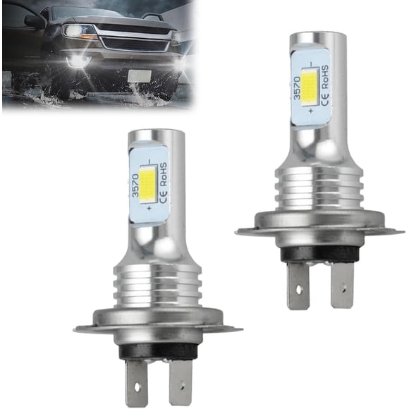 LUFEIS H7 LED Headlight Bulb 2PCS 6500K Cool White Headlight Bulbs 80W 1000 Lumens H7 LED Lights 300% Super Bright Car Fog Lights IP68 Waterproof Headlamp Bulbs Replacement Kit Plug and Play
