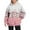 Pink, variant on Bovemsi Sweatshirt for Women Retro Fashion Print Loose Large Sized Casual Long Sleeved Hoodie Comfort Hoodie