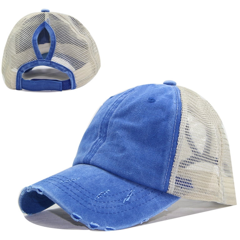 Yirtree Distressed Baseball Cap, Mesh Back Sport Hat  display picture 1