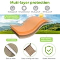 thumbnail image 5 of YEERSWAG 54"x38"x29" Patio Loveseat Cover, Waterproof Outdoor Sofa Cover for 2-Seater Sofa, Heavy Duty 420D Patio Couch Cover Windproof with Drawstring & Corner Buckles, Brown, 5 of 10
