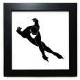 thumbnail image 1 of Patinage Noir Sport d'Hiver Contour Noir Cadre Carré Photo Mur Table, 1 of 3