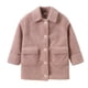 thumbnail image 1 of Gibobby Abrigos de invierno para niños y niñasAbrigo largo sólido para niñas pequeñas, chaqueta de lana gruesa de invierno para niños, prendas de vestir (Rosa, 12-13 Años), 1 of 5