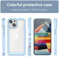 thumbnail image 3 of Allytech for iPhone 15 Plus Case, Clear Back Cover Hard Shell Rugged Hybrid Shockproof Cell Phone Case for Apple iPhone 15 Plus, Blue, 3 of 8
