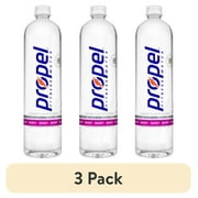 (3 pack) Propel Fitness Berry Flavored Electrolyte Water Beverage, 33.8 fl oz Bottle