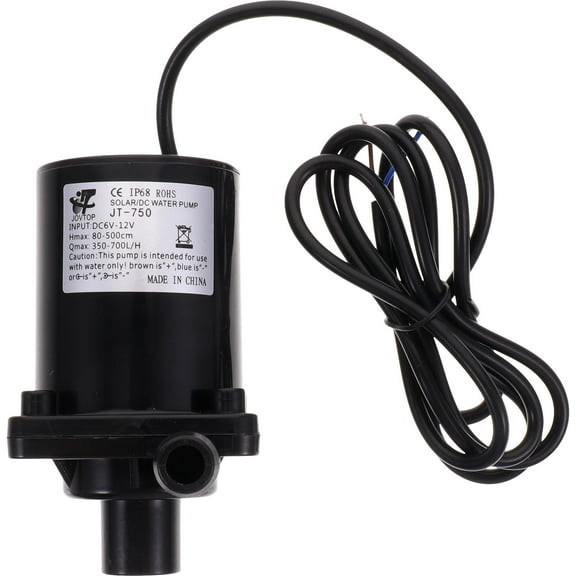 IMIKEYA Solar Powered Aquarium Water Pump Submersible Electric Pump Black