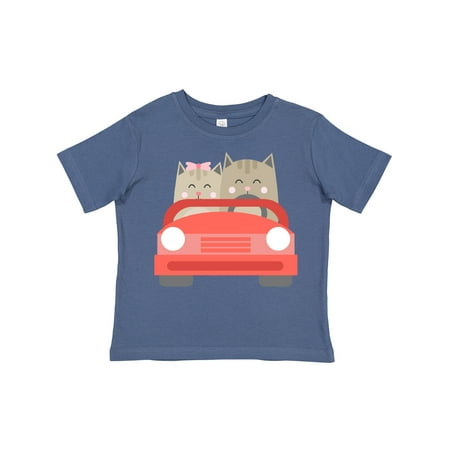 

Inktastic Cats in a Car Gift Toddler Boy or Toddler Girl T-Shirt