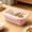 Pink, variant on Collapsible Silicone Storage Containers With Lids,lunch box containers,Microwave & Freezer Saving Design For Kitchen Travel And Meal Prep 1pc