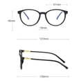 thumbnail image 3 of Gafas unisex elegantes cuadradas sin receta Gafas C, 3 of 3