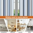 thumbnail image 5 of Lfeey Blackout Curtains 96 inches Long, Striped Printed Curtains for Bedroom, Insulated Lined, 42x96 inches, Navy and White, 2 Panels, 5 of 6