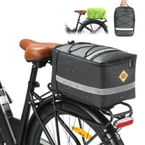 15L Waterproof Bike Pannier - Quick Release Rear Rack Bag for Commuting, Touring, Shopping - Fits Road & Mountain Bikes