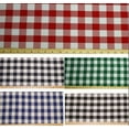thumbnail image 2 of 15 pack 54" x 54" Square Overlay checkered Tablecloth 100% polyester Restaurant", (Color: Red), 2 of 2
