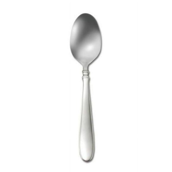 Oneida T168SDEF 7.25 in. Classic European Stainless Steel Oval Bowl Soup & Dessert Spoon
