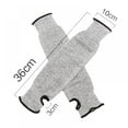 thumbnail image 3 of Cut Resistant Sleeves with Thumb Hole Arm Protection Bite Proof for Thin Skin Anti Abrasion Safety Arm Guard for Garden Kitchen 1 Pair, 3 of 7