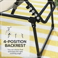 thumbnail image 3 of Outsunny Outdoor Folding Tanning Chair w/ Shade & Pillow, Cream, 3 of 9
