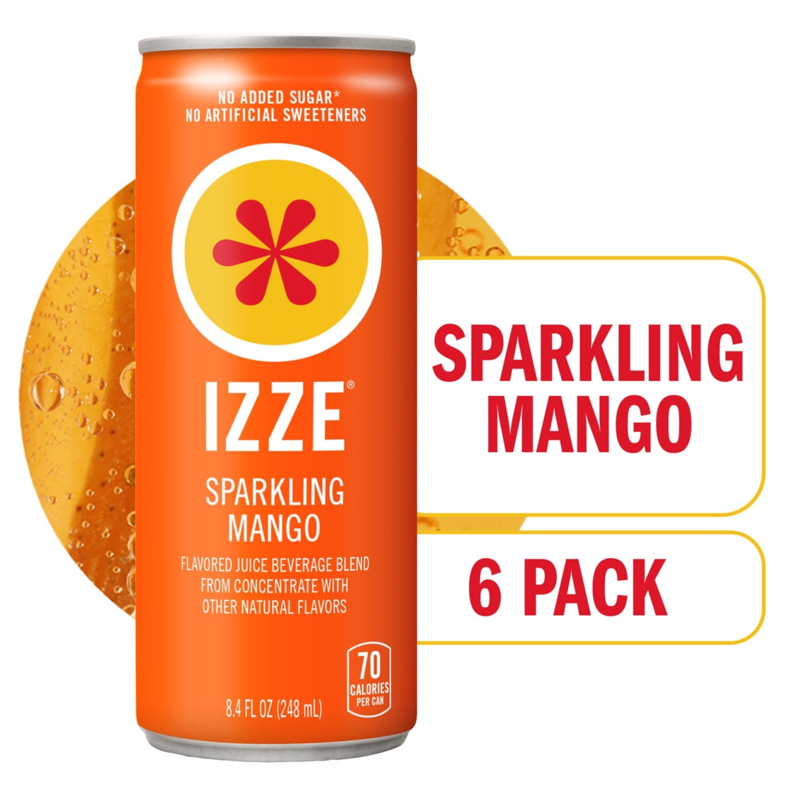 IZZE Sparkling Juice Beverage Blend, Blackberry, No Sugar Added