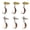 White 6 piece round box, variant on Yammee 6Pcs Steel Single Hook Spinner Baits Sequins Lures Set Spinner Spoon Swimbait