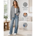 thumbnail image 3 of Womens Chunky Cable Knit Cardigan, Button Front Long Sleeve Sweater for Casual Wear, 3 of 9