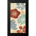 thumbnail image 2 of Harbick, N 11x18 Black Modern Framed Museum Art Print Titled - Vintage Flowers II, 2 of 5