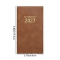 thumbnail image 2 of Bxaolu Daily Planner A6 Mini Notebook Pocket Agenda, Small Planner, 120 Pages, 3.78" x 6.8" Pocket Calendar Planner For Women Men Home Office Supplies, 2 of 8