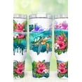 thumbnail image 3 of Star Mug Tropical Floral Sea Turtle 40oz Tumbler, Summer Turtle Tumbler 40Oz, Summer Beach 40oz Quencher Tumbler Wrap, Design - Tumbler With Handle, To-Go Coffee Mug 40oz, 3 of 4