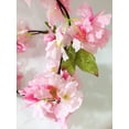 thumbnail image 2 of Flor de cerezo artificial Plantas colgantes de vid Faux Sakura Garland Fake Oriental Cherry Wreath Flor artificial 5.8 FT oso de fresa  Juguete, 2 of 2