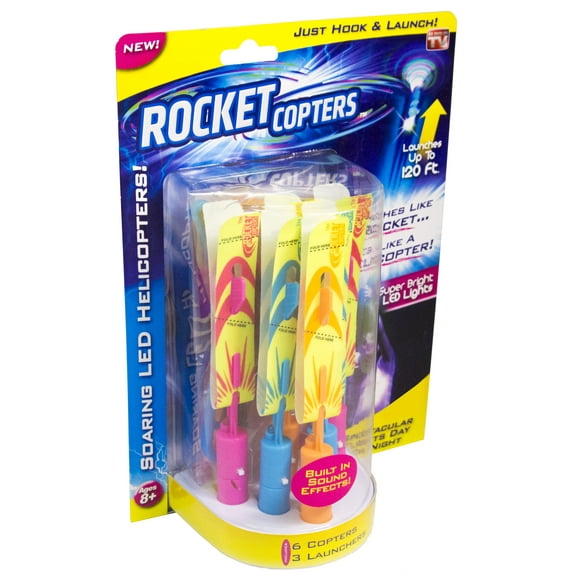 As Seen on TV Rocket Copters, Slingshot LED Heliports