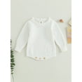 thumbnail image 2 of Arvbitana Infant Baby Boys Girls Knitted Sweater Rompers Long Sleeve Solid Color Jumpsuit Newborn Casual Clothes 3M 6M 12M 18M 24M, 2 of 8