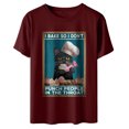 thumbnail image 1 of Camiseta de mujer Camisetas divertidas de manga corta Camiseta estampada Tops Blusa Regalo para mujer Fridja zx1319, 1 of 5