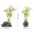thumbnail image 2 of Reptile Artificial Plants Terrarium Plants Decorations Aquarium Fish Tank Plants Bearded Dragon Habitat Hideout Tank Accessories, 2 of 8