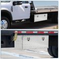 thumbnail image 4 of Qinaqin 48-18-18 en Underbody Truck Caja cm de Alturaeavy- Profundidaduty Aluminum Profundidadiamante Plate Pickup Almacenamiento con Cerradura y Keys Anchoaterproof Trailer Tool, 4 of 6