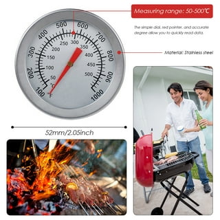 Professional Outdoor Stainless Steel BBQ Smoking Thermometer with Clear  Scale Temp Gauges Grill Smoker Pit Thermostat - AliExpress