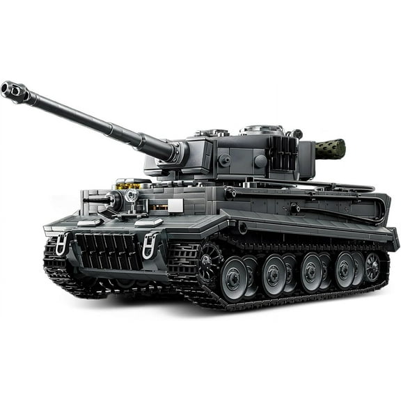 Honchoes Military Tiger Tank Building Set Compatible with Lego Army Tank Model Decor Gift for Adults 1668 Pcs