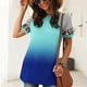 thumbnail image 4 of Blusa suelta de manga corta con cuello redondo y estampado a la moda para mujer Pompotops  hfajkhk133680, 4 of 9