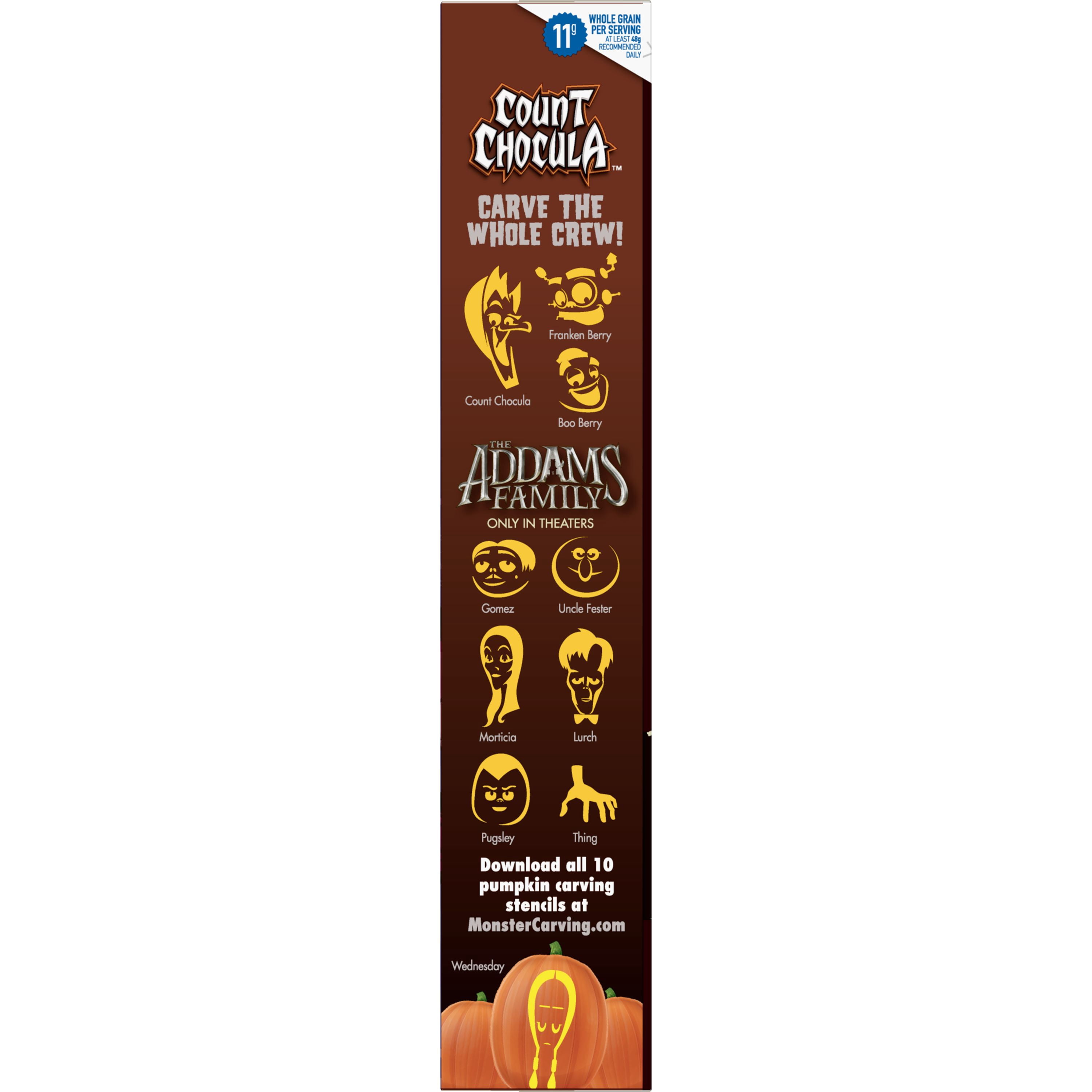 General Mills, Breakfast Cereal, Count Chocula, Halloween, Chocolatey, with Marshmalllows, Family Size, 19.5oz