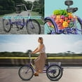 thumbnail image 5 of ABORON Adult Tricycles, 3 Wheel Bikes for Adults 24/26 inch 7 Speed ​​Adult Trikes Bicycles Cruise Trike with Shopping Basket for Seniors, Women, Men, 5 of 8