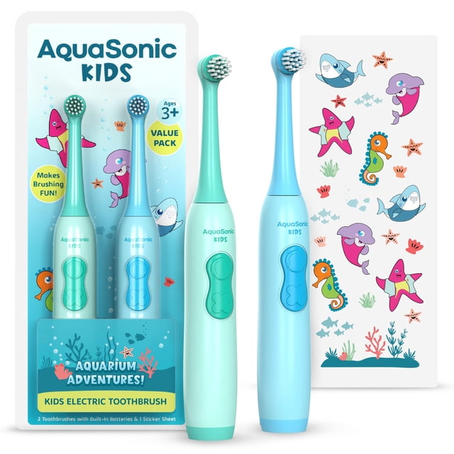 Cepillo de dientes eléctrico Aquasonic Aquarium Adventures Kids 3+