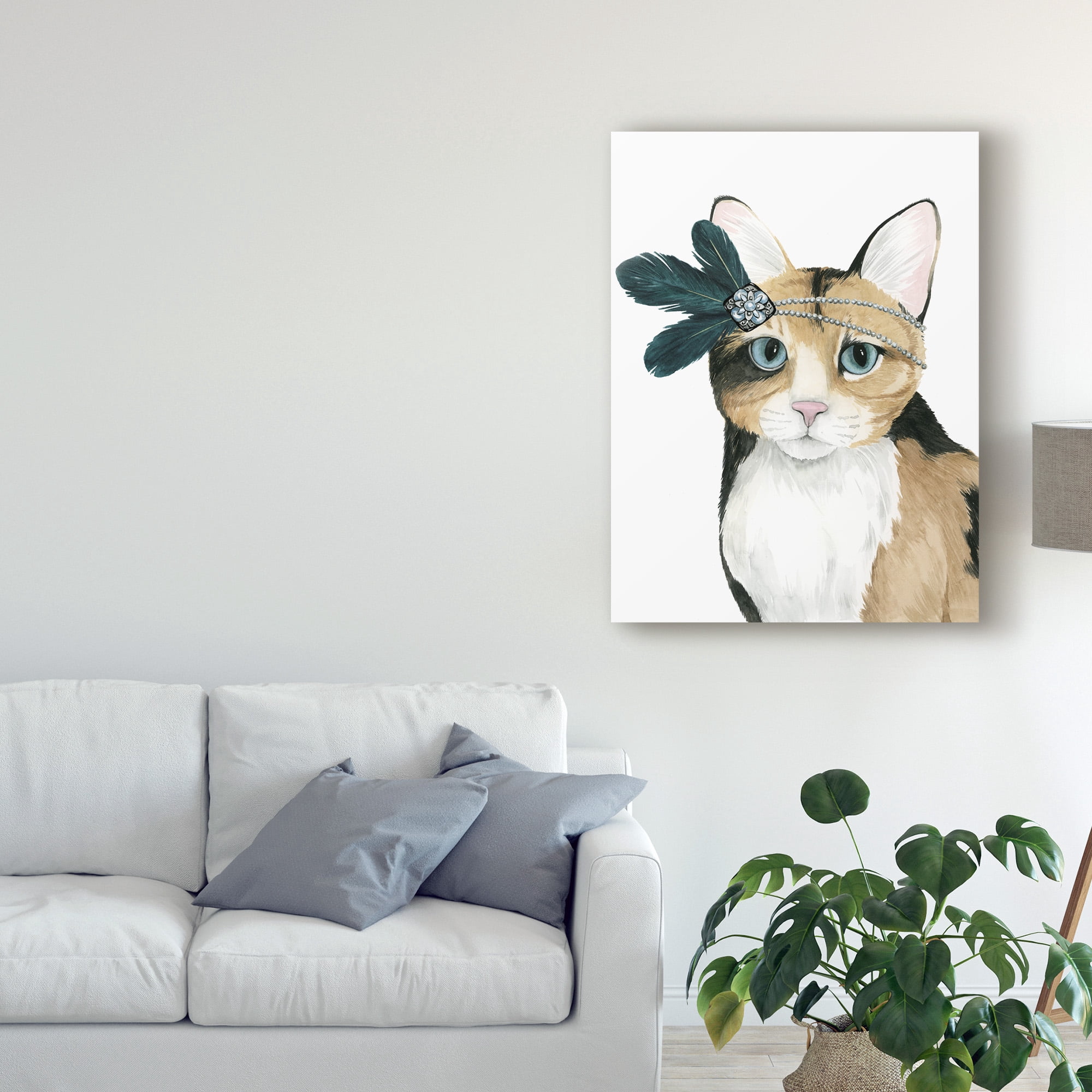 Trademark Fine Art 'Downton Cat II' Canvas Art by Grace Popp