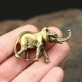thumbnail image 4 of Huepoe Retro Alloy Elephant Figurine - Mini Elephant Statue for Car Dashboard, Home, Office Desk Decor, Durable Collectible Gift, 4 of 7