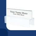 thumbnail image 6 of 10-Pack 8.5 x 2.5 Top View Acrylic Name Plate Holder – Double-Sided Mount for Wall or Partition – Clear Sign Display for Office Plate Use by Plastic Products Mfg, 6 of 7