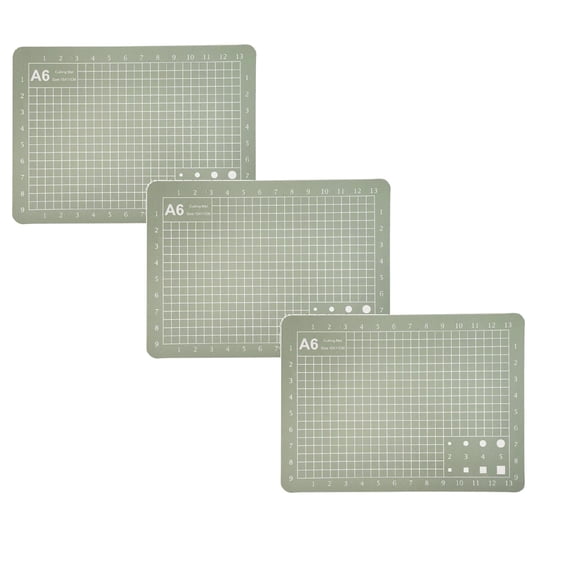 3Pcs Self-Healing Pvc Double-Sided Mint Green Cutting Mat, Pvc Mat Self-Healing Mat for Art Studio Workshop Sewing Tableart Class