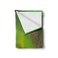 thumbnail image 2 of Aurora Borealis Soft Flannel Fleece Throw Blanket, Enchanted Universe Sky with Reflections Tranquil Scenery, Cozy Plush for Indoor and Outdoor Use, 50" x 60", Lime and Reseda Green, by Ambesonne, 2 of 6