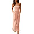 thumbnail image 1 of Robe Longue d'Été Bustier avec Poches pour Femme, 1 of 6