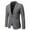 Dark Gray, variant on Mens Autumn And Winter Fashion Personality Solid Color Casual Suit Jacket