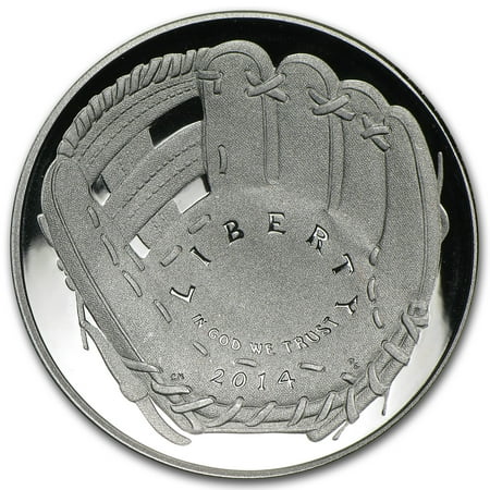 Clad Half Dollars - 2014-S Baseball HOF 1/2 Dollar Clad Commem Proof (w/Box & COA)