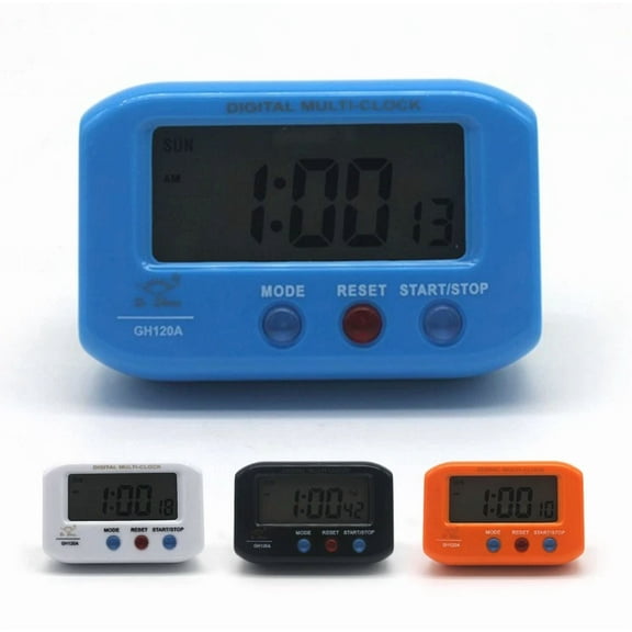 Automotive Electronic Stopwatch Lcd Clock Portable Digital Travel Alarm Clock