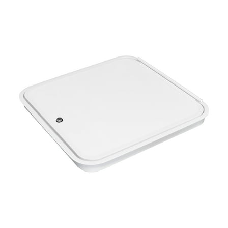 Leisure Coachworks RV Baggage Door 24" Wide X 24" High with Rounded Corners and Keylock for RV's- Compartment Access Storage Doors with Top Hinge- Camper Trailer Motor Home- White