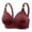 C_ Red, variant on SMihono Women's No Underwire Plaid Push-Up Everyday Bras Full Coverage Comfort Adjustable Strap Wireless Tshirt Bra Brown 38