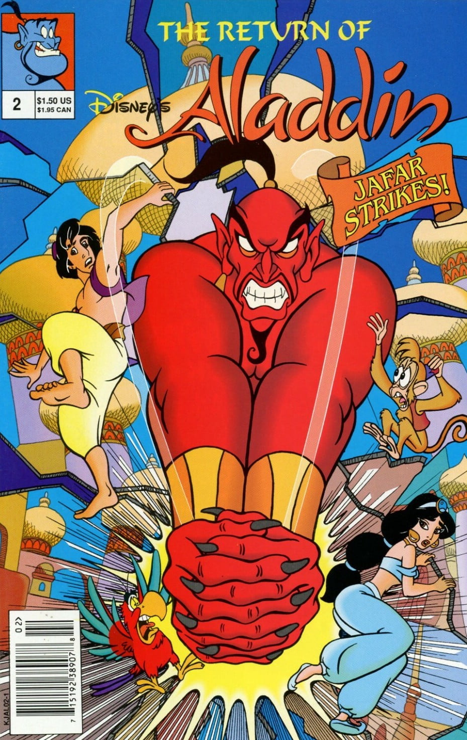 Cover of The Return of Disney's Aladdin #2