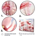 thumbnail image 3 of Designart "Sunshine Blooms in Pink Glow" Floral Framed Wall Art - Traditional Pink Flowers Entryway Framed Wall Art, 3 of 6