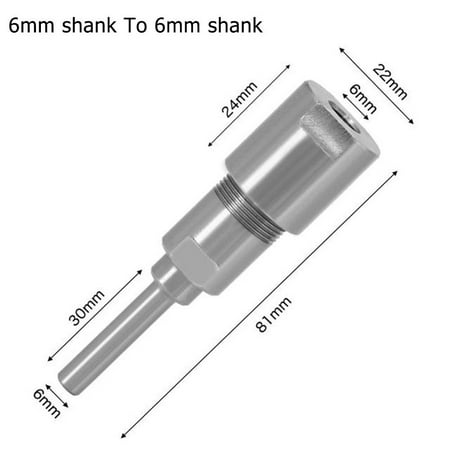 

Router Collet Extension Rod Router Bit Adapter Extender For 1/4in 8mm 12mm Shank